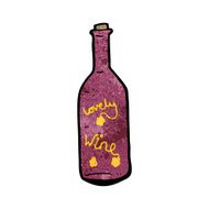 cartoon wine bottle N24