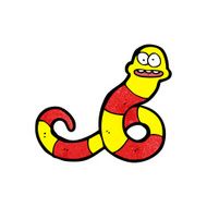 cartoon poisonous snake N25