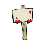 bloody sign cartoon N2