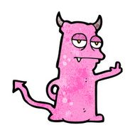 cartoon little imp N34