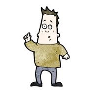 Cartoon Man Asking Question N88