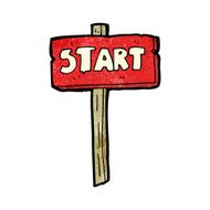 cartoon start sign N2