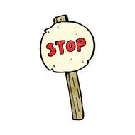 Cartoon Stop Sign N28