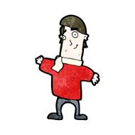 cartoon happy man N535