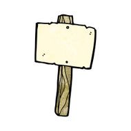 Cartoon Sign Post N72