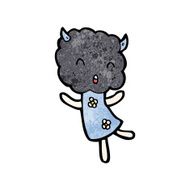 cute cartoon cloud head creauture N11