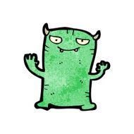 cartoon little monster N63