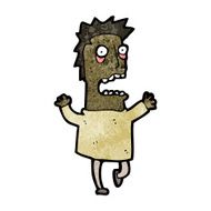 cartoon terrified man N279