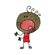 cartoon complaining doodle man N10