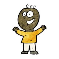 cartoon happy man N537