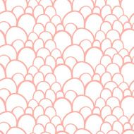 Seamless pattern with abstract stylized hand drawn scale texture N2