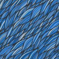 Seamless pattern with hand drawn abstract waves texture N4