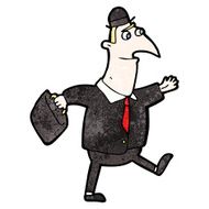 cartoon man walking to work N3