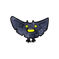 cartoon halloween bat N16