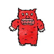 Cartoon Hairy Monster N25