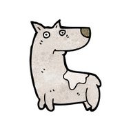 cartoon smiling dog N2