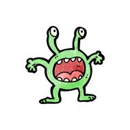 funny little alien cartoon N4