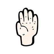 mystic hand symbol cartoon N4