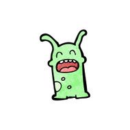 funny little alien cartoon N6