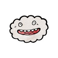 happy cartoon cloud N29