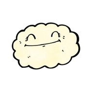 happy cartoon cloud N30
