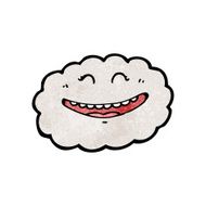 happy cartoon cloud N31
