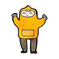 cartoon boy in hooded sweatshirt N16
