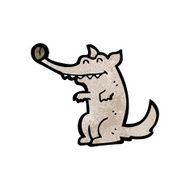 Cartoon Wolf N96