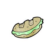 cartoon baguette N15