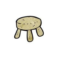 cartoon wooden stool N16