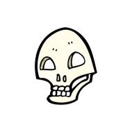 cartoon skull symbol N25