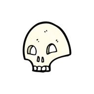 cartoon skull symbol N26