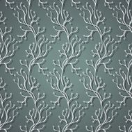 Seamless Floral Pattern (Vector) Hand Drawn Texture N108