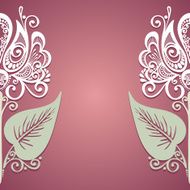 Vector Colored Floral Background Hand Drawn Texture N61