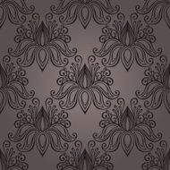 Seamless Floral Pattern (Vector) Hand Drawn Texture N120