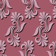 Seamless Floral Pattern (Vector) Hand Drawn Texture N123
