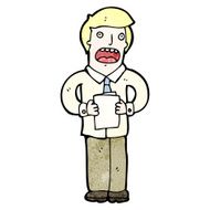 cartoon man giving speech N4