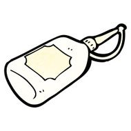 cartoon glue bottle N3