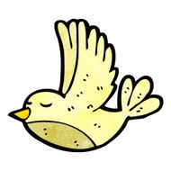 cute flying bird cartoon N3