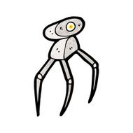 cartoon futuristic robot N9