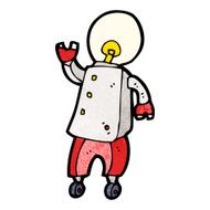 cartoon futuristic robot N10