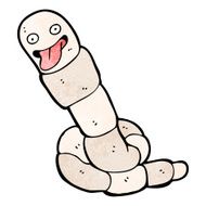 cartoon earth worm N4