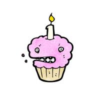 cartoon cupcake N145
