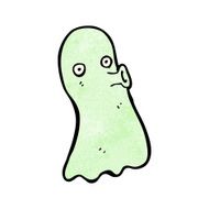 cartoon spooky ghost N100
