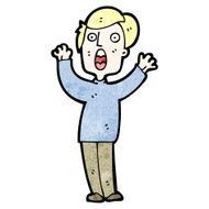 cartoon terrified man N280