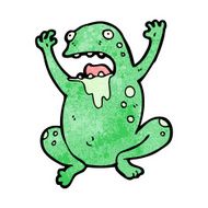 gross cartoon frog N3