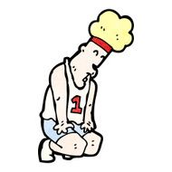 Cartoon Marathon Runner N10