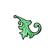 cartoon leaf pattern N3