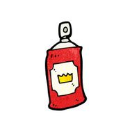 cartoon spray can N100
