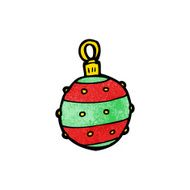 Cartoon Christmas Bauble N84